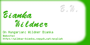 bianka wildner business card